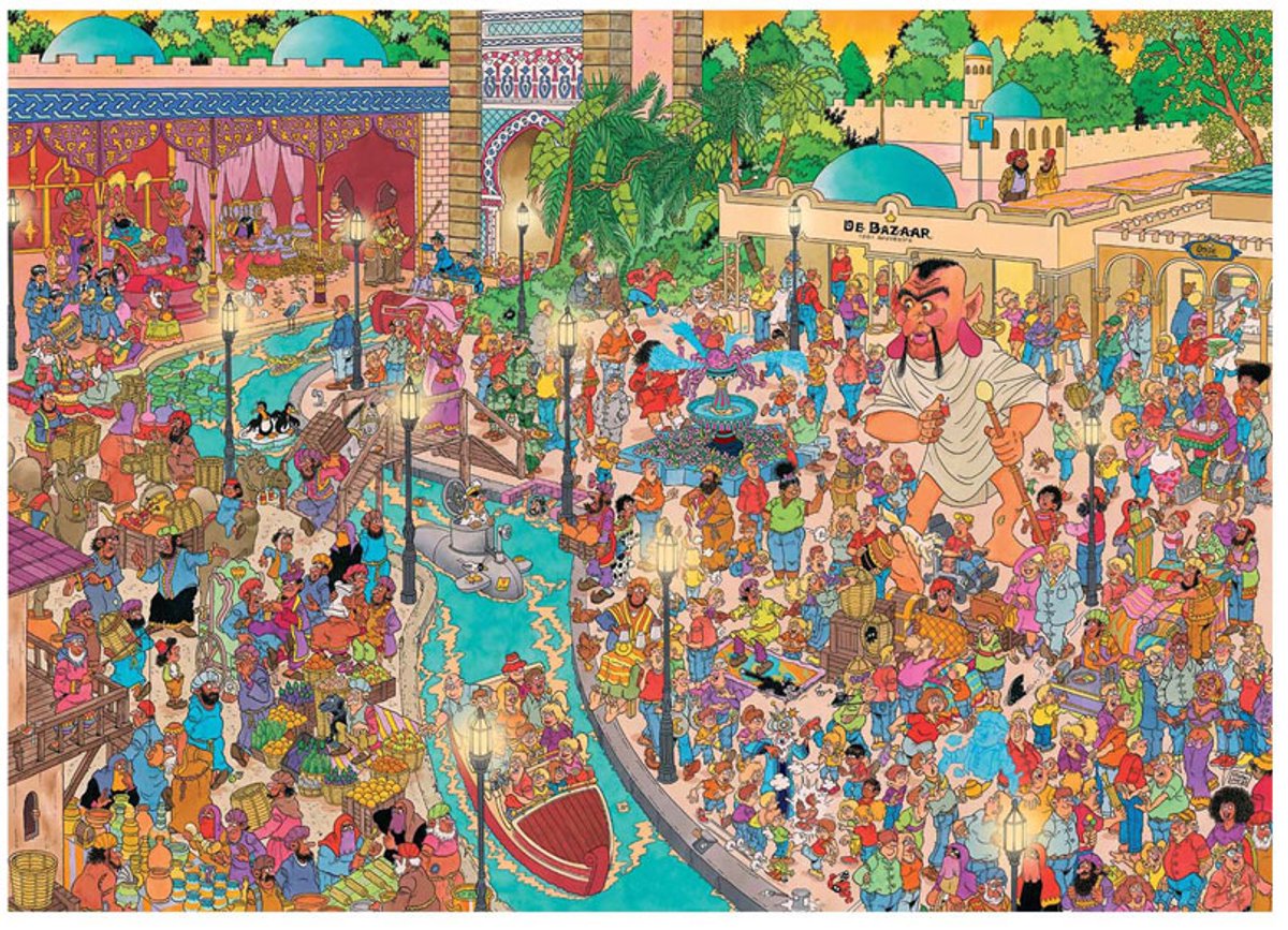 Jan van Haasteren - Efteling Fata Morgana - 1000 stukjes puzzel - Legpuzzel — afbeelding 5