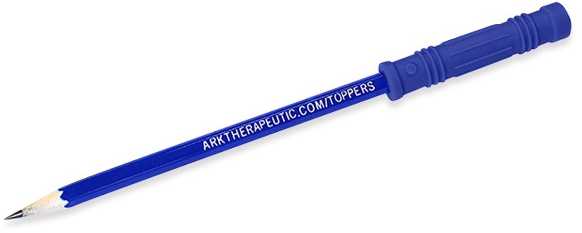 ARK Therapeutic bijtbare potloodtopper sensorisch speelgoed donkerblauw.