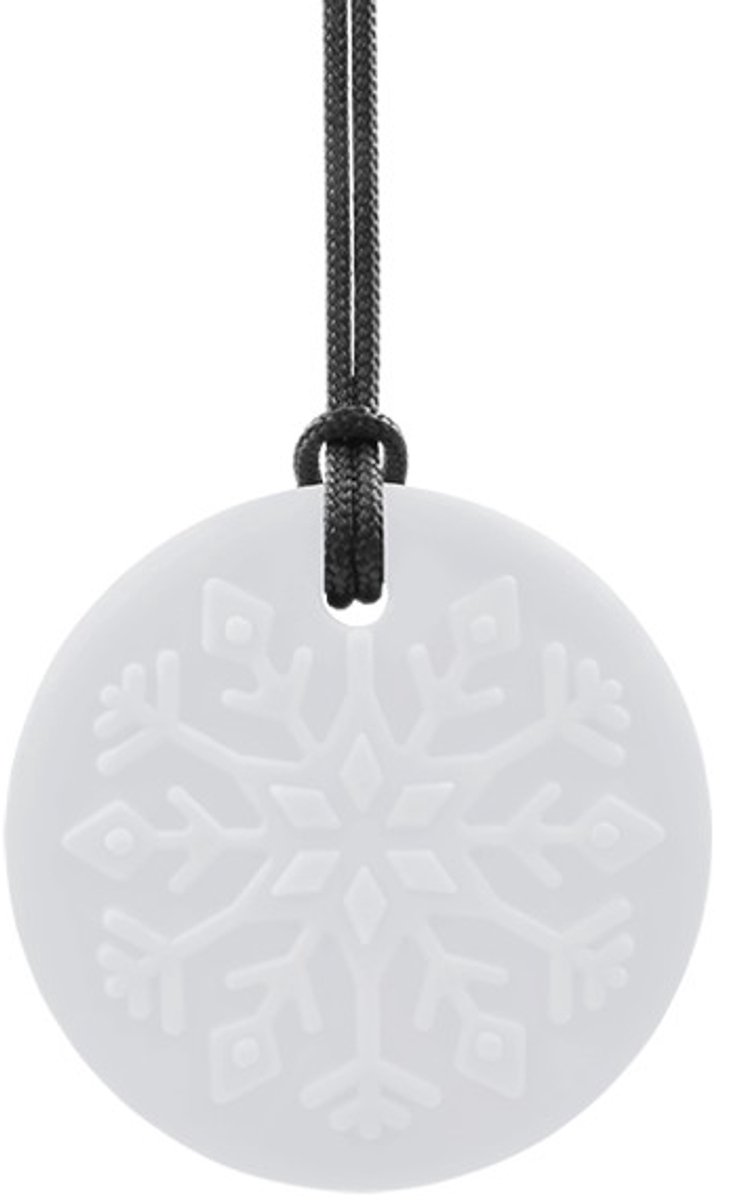 ARK Therapeutic bijtspeeltje sneeuwvlok kauwsieraad transparant XT medium.
