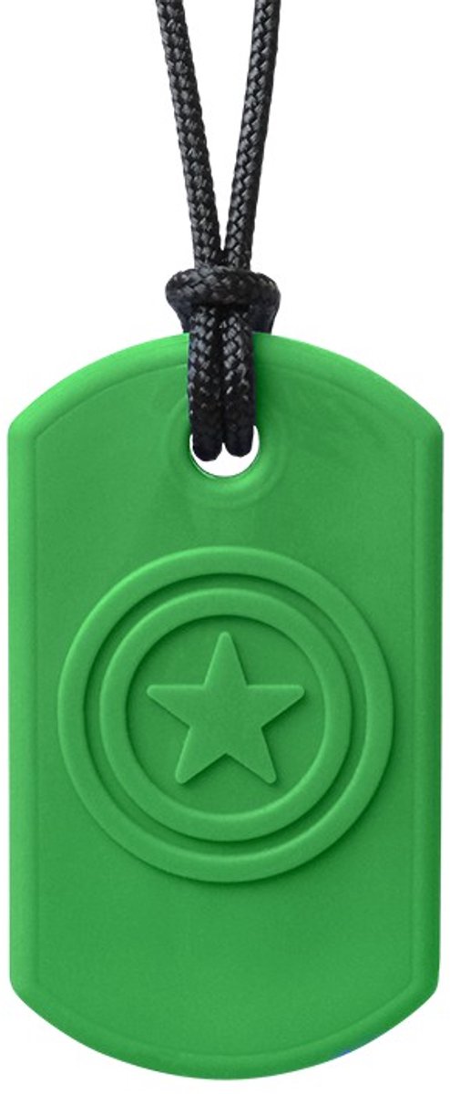 ARK Therapeutic kauwketting speelgoed Super Star groen XXT stevig.
