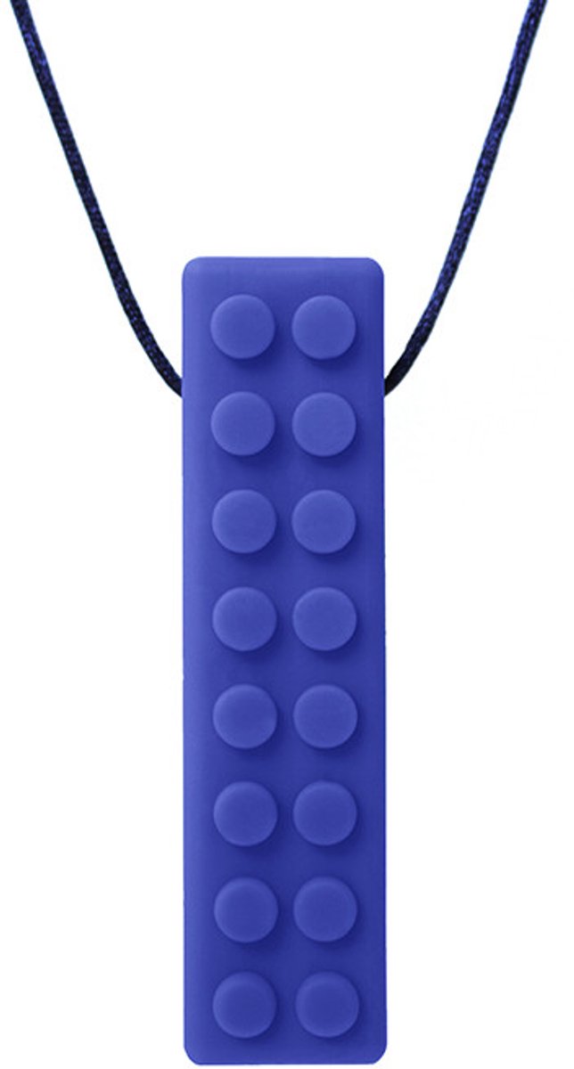 Ark Therapeutics kauwsieraad speelgoed Brick Stick donkerblauw.