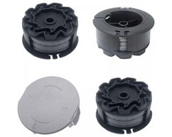 Vervangende spoelen (3 rollen) geschikt voor Bosch Universal GrassCut 18V-26/18V-260/18/18-26/18-260 grasmaaiers, compatibel geschikt geschikt voor grasmaaiermodel F016800570 en spoeldop 1600A01R5J (6 geschikt geschikt voorer, 1,6 mm).