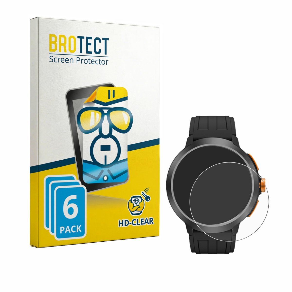 BROTECT - Screenprotector voor Cubot BeatBox - Folie Beschermfolie transparant 6 Stuks