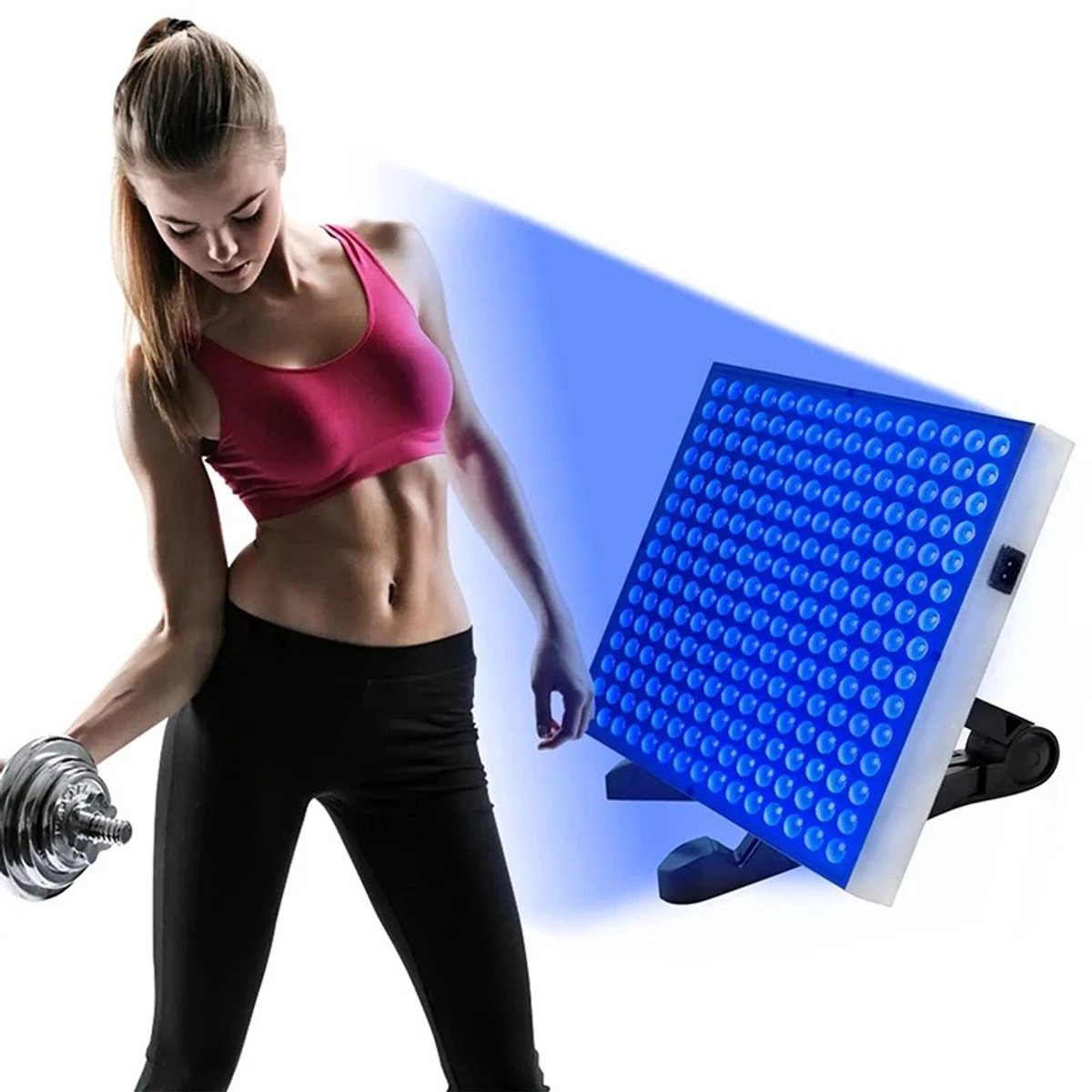 Lifero Zonnehemel - Thuis Bruinings Lamp 45W – Gezichts- & Lichaamsbruiner met 225 LED’s – Voor Natuurlijke Huidskleur - Zilver