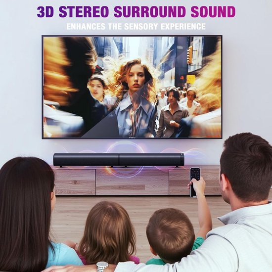 Krachtige 100W Soundbar met Afneembare Speakers en Bluetooth voor Smart TV — afbeelding 5