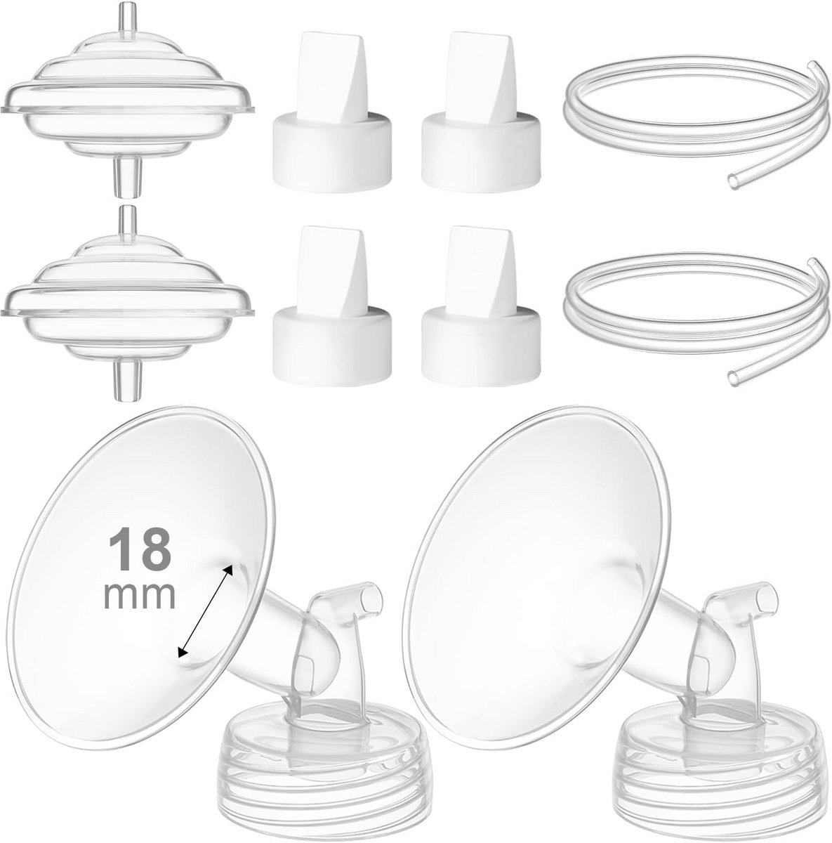 Universele Borstkolf Accessoireset 18 mm Flens - Compatibel met Spectra S1/S2 en Motif Luna