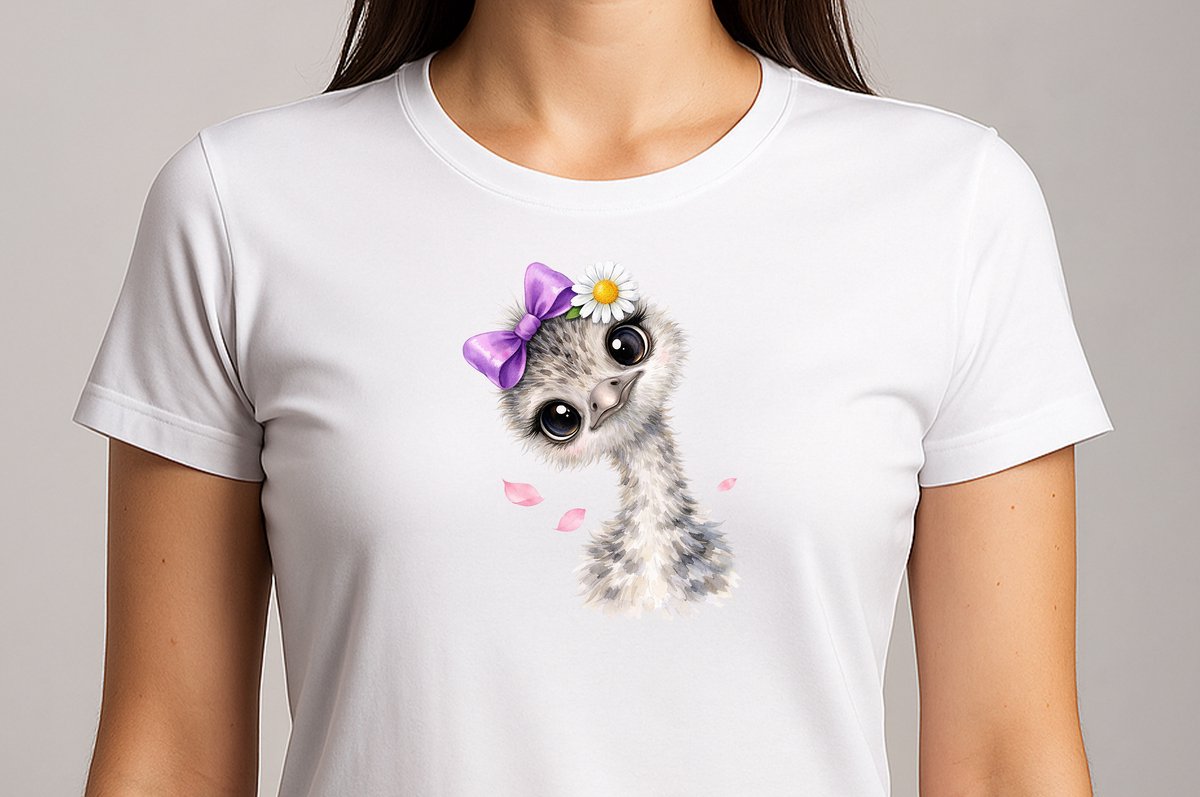 Baby Vogel Illustratie - T Shirt - cute - kawaii - Gift - Cadeau - schattig - schattigdesign - liefdesign - pastelkunst - Funny