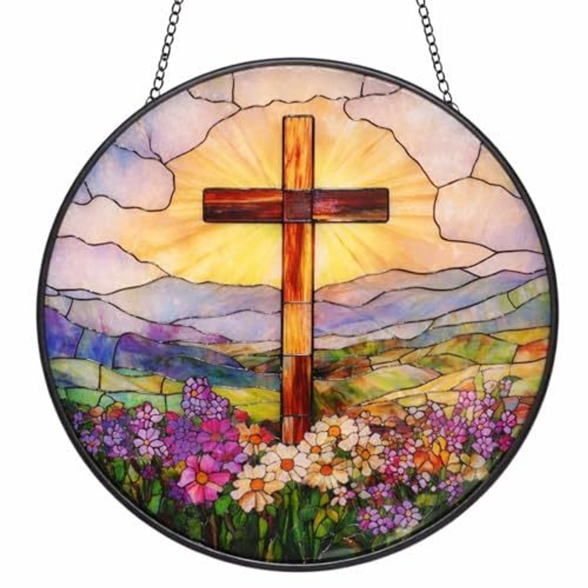 Glazen Zonnevanger | Transparante maanvormige zonnevanger/dromenvanger | Elegante raamdecoratie die een warme sfeer in huis creëert | Woondecoratie | 16 cm | Stijl 2