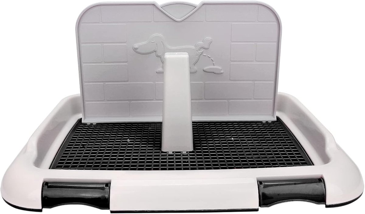Hondenpotje - Plasbak - Zindelijkheidstraining - Met muurhoes - 46 cm - Zwart