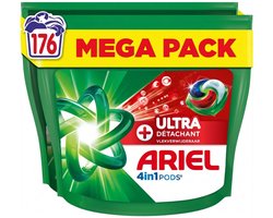 Ariel 4in1 Wasmiddel Pods Ultra Vlekverwijderaar - 176 stuks (2x88)
