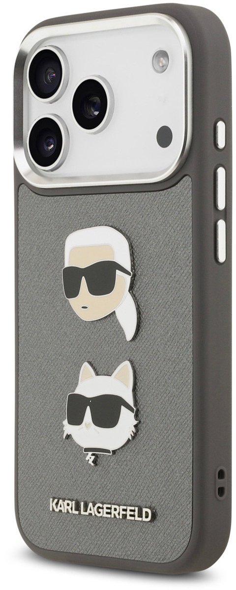 Karl lagerfeld telefoonhoesje voor iPhone 17 Pro - Grained - Grey