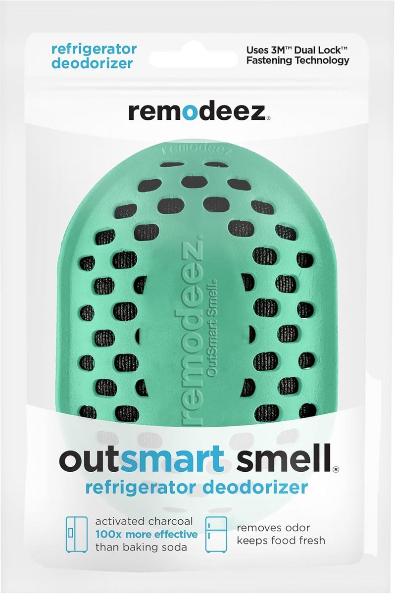 remodeez Refrigerator Deodoriser. Natural Coconut Activated Charcoal. Odor Remover, Odor Absorbent