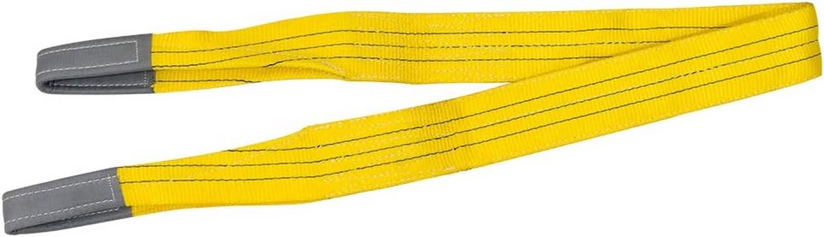 Sterke Gele Hefband 3 Ton Werkbelasting Lengte 3 Meter