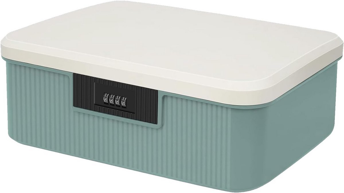 Grote afsluitbare medicijnbox met 2 lagen en cijferslot 16L