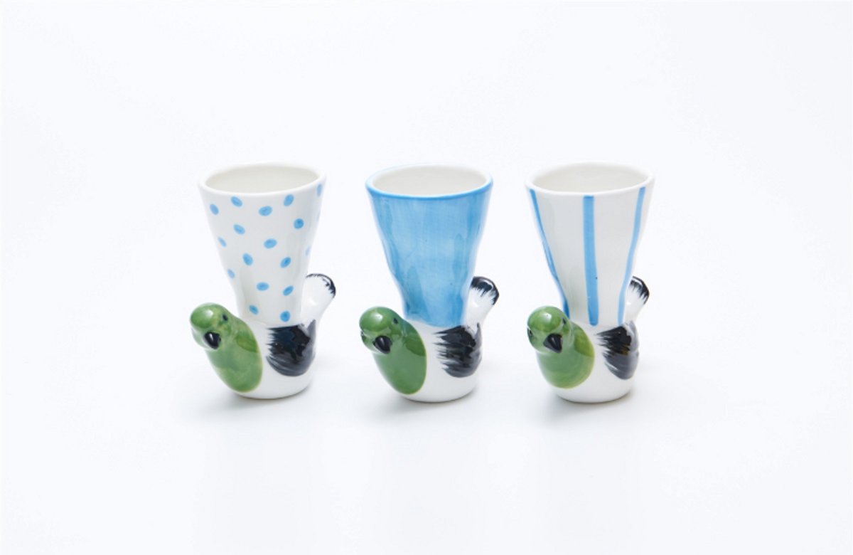 Villa Pottery Vaas - Villa Pottery - Woondecoratie - Decoratie - Porselein - Waterdicht - Jipke 1_1F S/3 Groen
