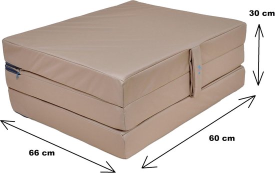 Folding Mattress, Waterproof 3-Piece Foldable Mattress, 60 x 200 x 10, Camping Mattress, Guest Mattress, Sleeping Mattress, Travel Mattress, Oeko-Tex — afbeelding 4