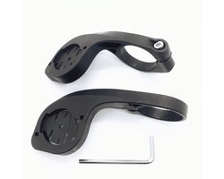 Verlengde fietscomputerhouder (klemdiameter 31,8 mm) —Geschikt voor Garmin-, Blackbird- en XOSS-computers — Universele houder voor racefietsen en mountainbikes (verkrijgbaar in lange of korte uitvoering)
