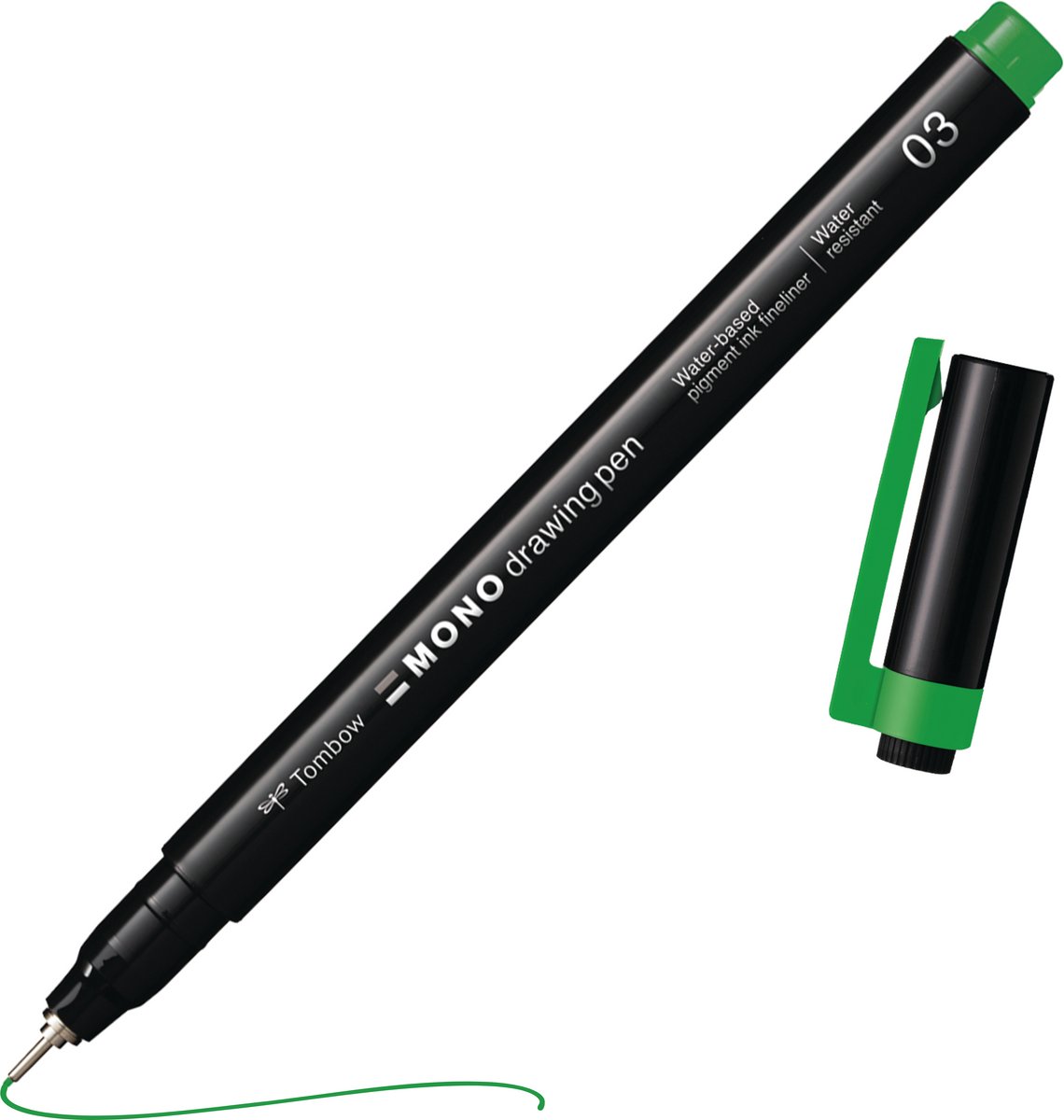 Tombow Mono Fineliner - 03 - 0.38 mm - Fijne punt - Groen