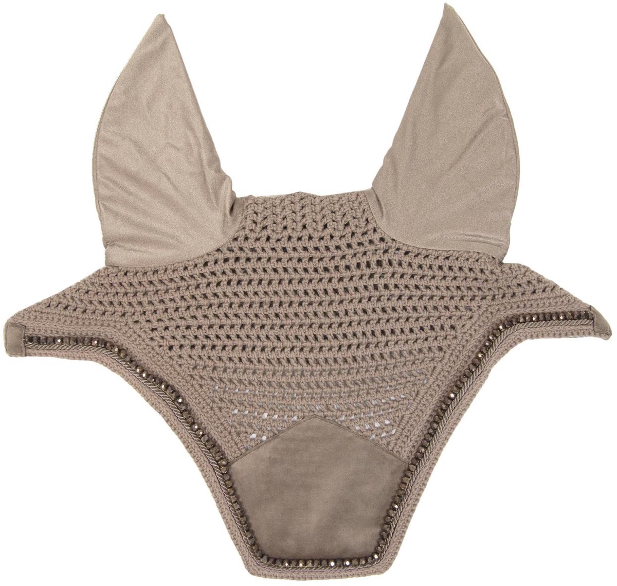 Kentucky Horsewear - Oornetje Wellington soundless velvet pearls beige