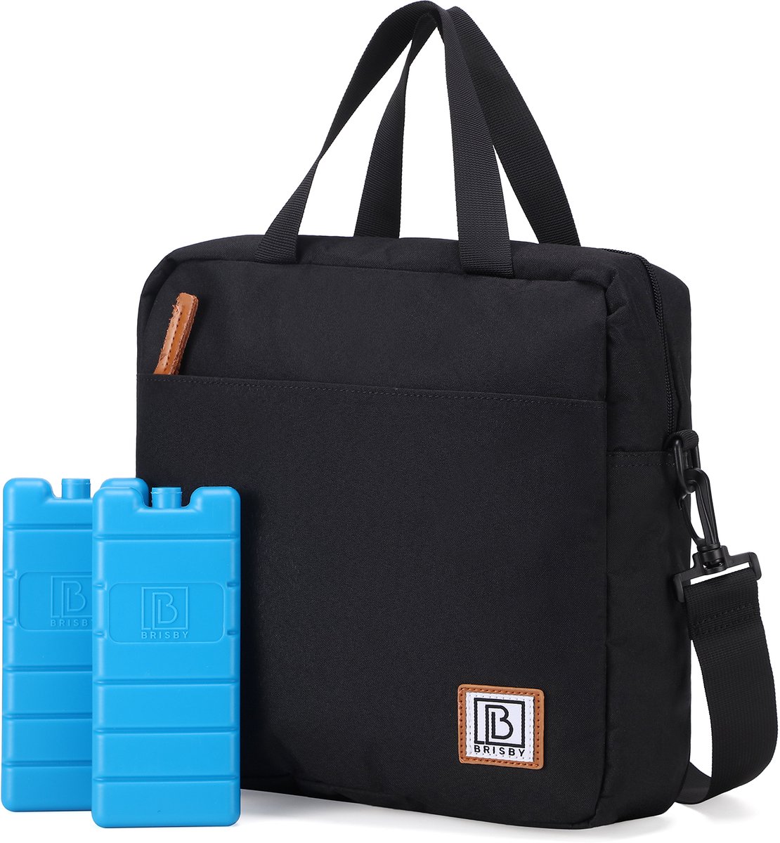 Brisby 4 Laags Geïsoleerde Koeltas - Lunchtas 7 liter - Zwart