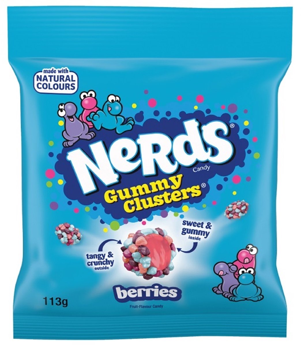 Nerds Gummy Clusters Berries - 10 x 45g-Voordeelverpakking