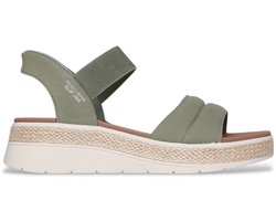 Skechers Slip-ins Bobs Sun Ray sandalen olijfgroen