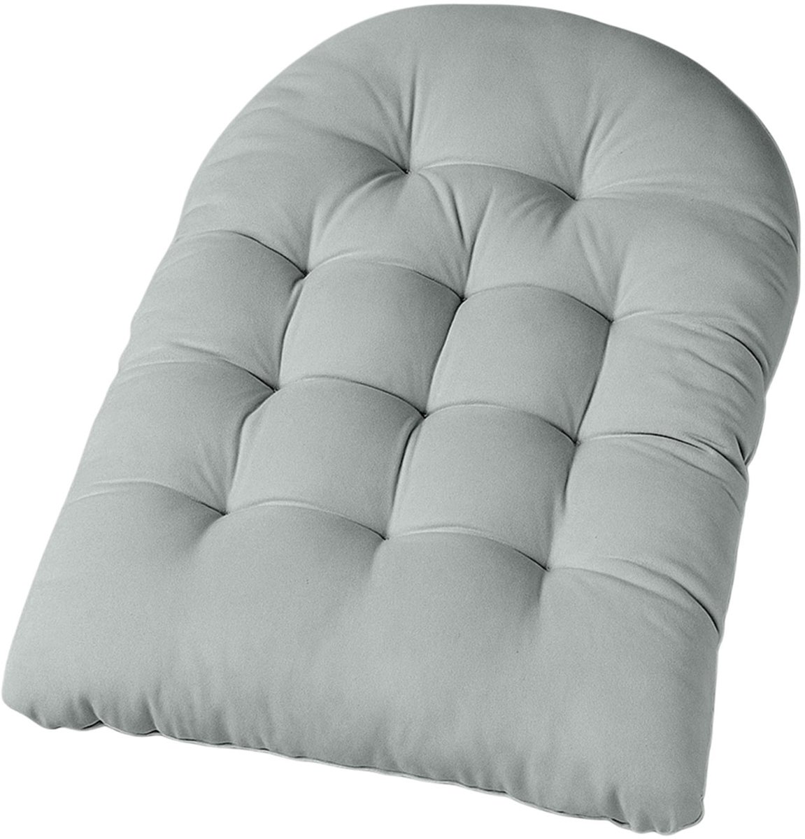 Homescapes Hangstoel Kussen - Dik Universeel Egg Chair Kussen - 80x120 cm - 100% Katoen - OEKO-TEX - Grijs