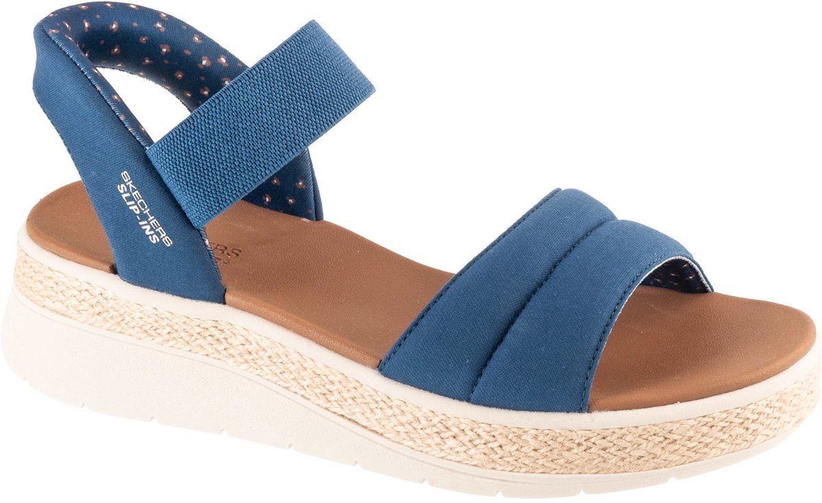 Skechers Slip-Ins: BOBS Sun Ray, Vrouwen, Marineblauw, Sandalen, maat: 38,5
