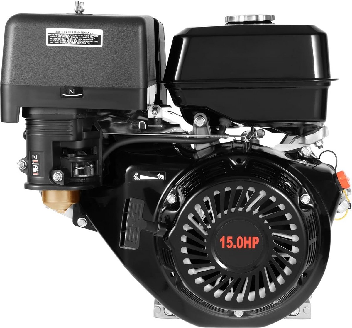 Krachtige 420cc 4-takt benzinemotor 15 PK met oliesensor voor diverse machines