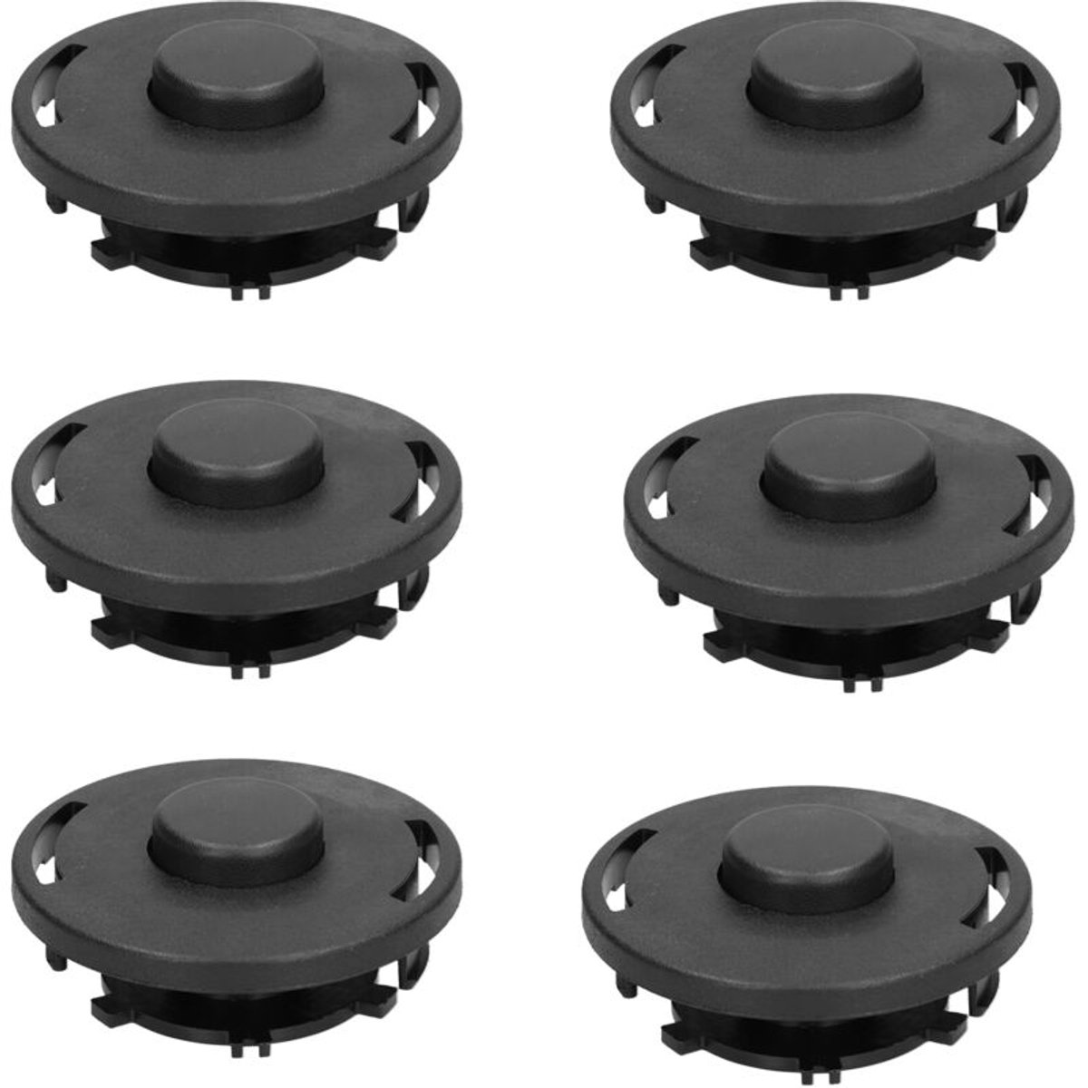 Universele accessoires geschikt voor grasmaaiers, 6 sets X25-2, spoelen en afdekkingen, geschikt geschikt voor modellen FS 90 110 120 130 55 80 83 85 -