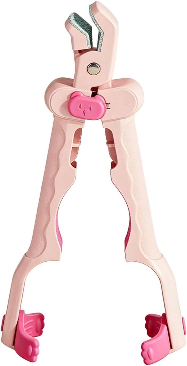 Hete Kom Tang - Keukenhouder - Veilig Koken - Ergonomische Grip - 22 cm - Roze
