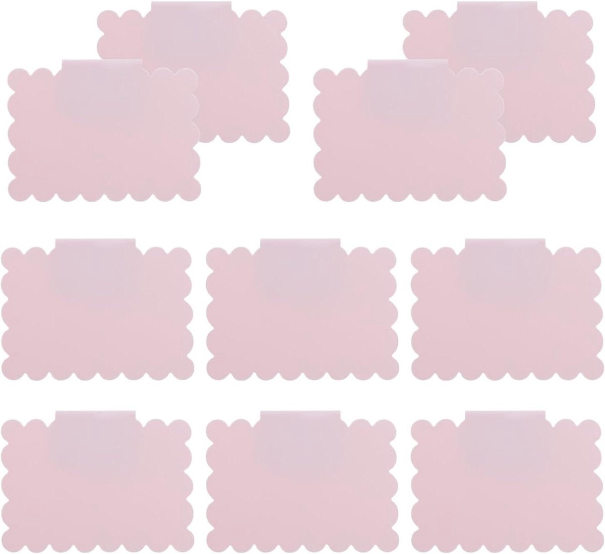 Label Clips - Krijtbord Tags - Opbergen Organiseren - Herbruikbaar Uitwisbaar - 10 Stuks - Roze