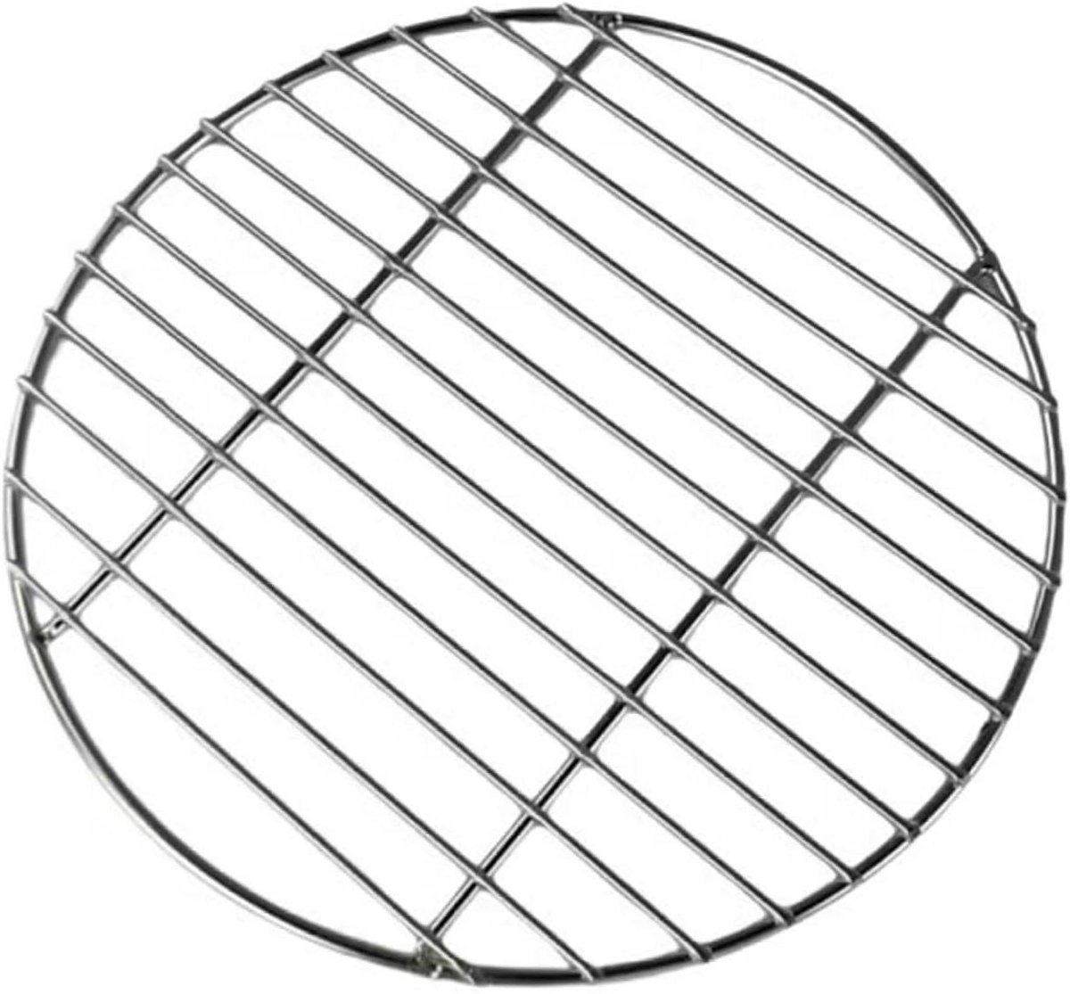 Rond BBQ Net Grill Rooster Buiten Koken Mesh Ontwerp 26 cm Zilver
