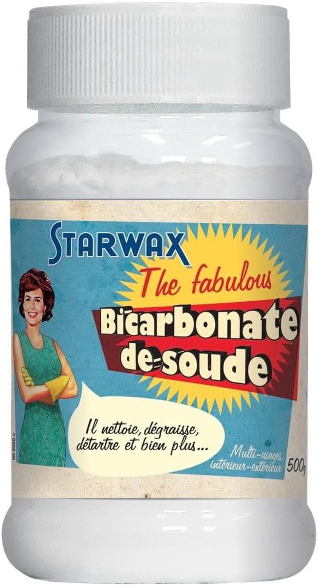 STARWAX The Fabulus – Household Baking Soda – 500 g – Multi-Use – Cleans, Degreases, Deodorises, Makes the Whole House Shine – 100% Natural Origin – Ecocert – Made in France