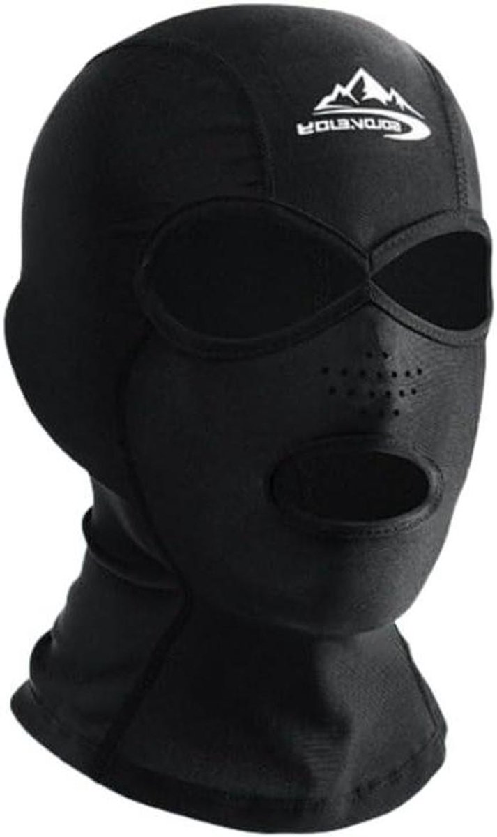 Bivakmuts met Gaten - Gezichtsmasker - Outdoor Bescherming - Ademend Materiaal - ca. 30 x 20 cm - Zwart