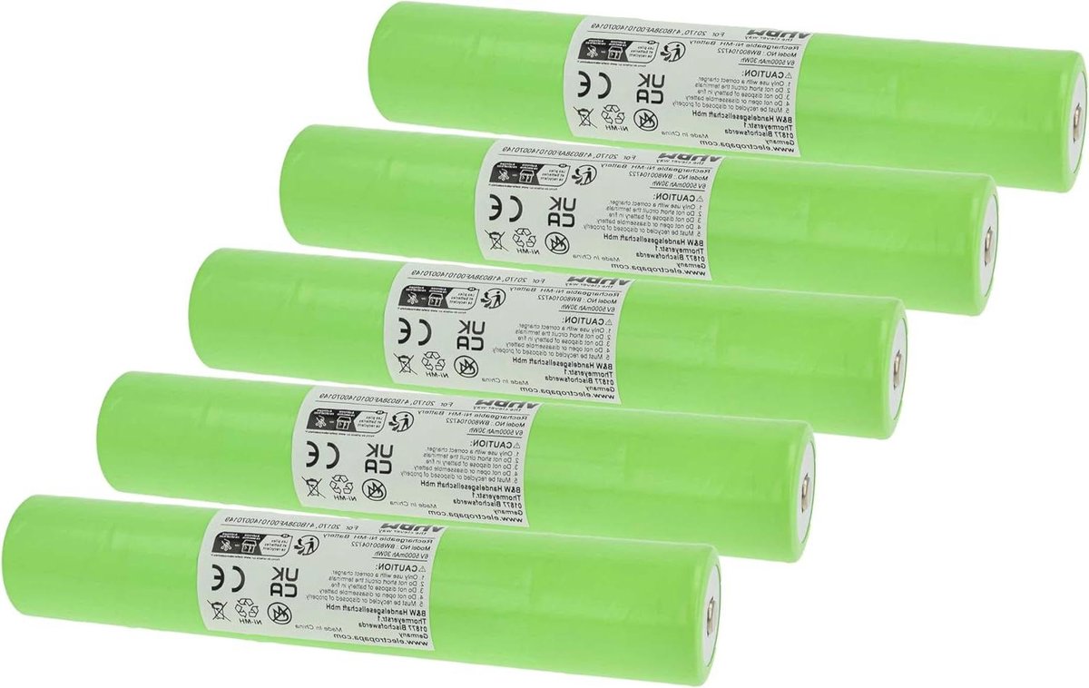 Oplaadbare Batterijen - Reserveaccu's - Zaklampen - Hoge Capaciteit - 6V 5000mAh - Groen