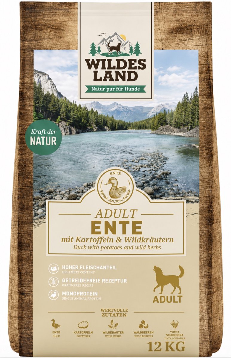 Wildes Land - Eend / Duck with potatos - 12kg