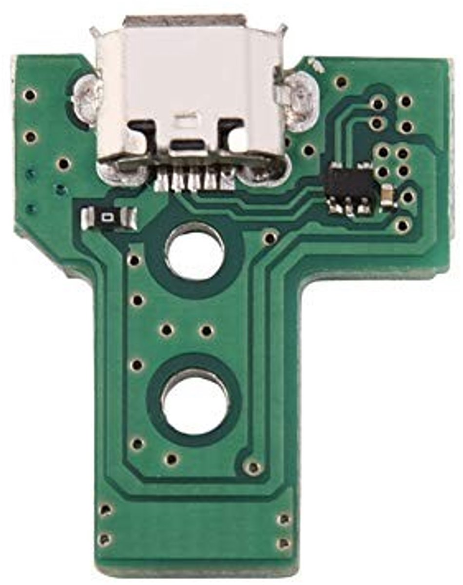aladdien - USB Charging Port Socket Card - Vervangingsonderdeel - Groen - Geschikt voor PS4 - Voor 3e generatie controller - Compact design