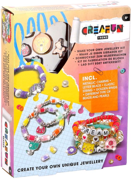 KiddyGo sieraden knutselset - Trend maak je eigen sieraden kit 2 assorti.