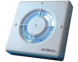 Badkamer Ventilator - Muur Ventilator - Vocht Weg - Veilig 12 Volt - 100 mm - Wit
