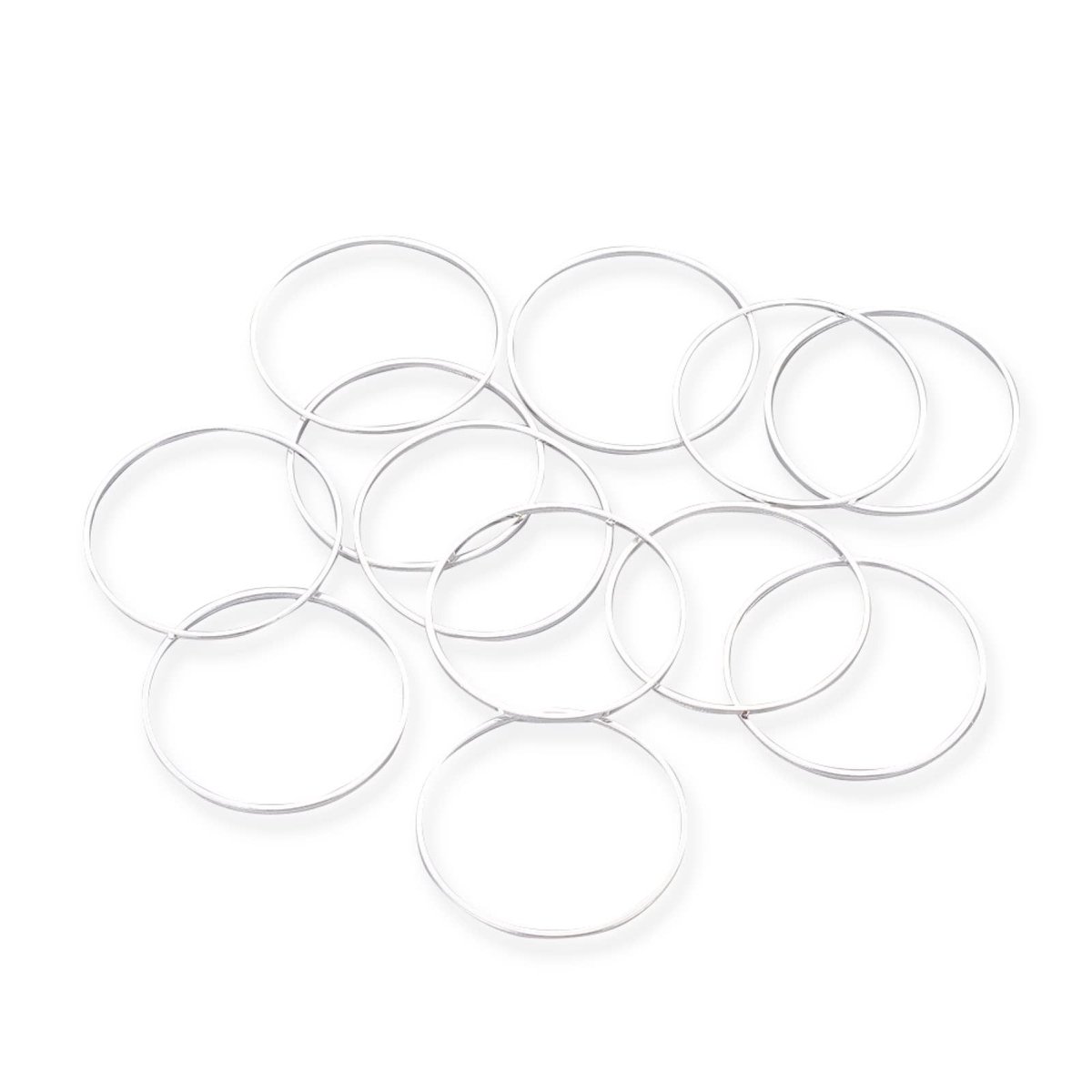 ONF3 - Brass Circle Bezel Charms - 100 Stuks - Sieraden Connectoren - Creatief - DIY Projecten - Geschikt voor Sieraden - Goud