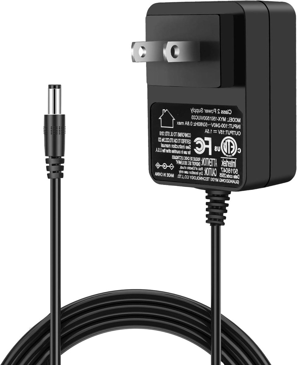 Oplader - Voedingsadapter - Apparaat Opladen - Compact Ontwerp - 1.5 meter - Zwart
