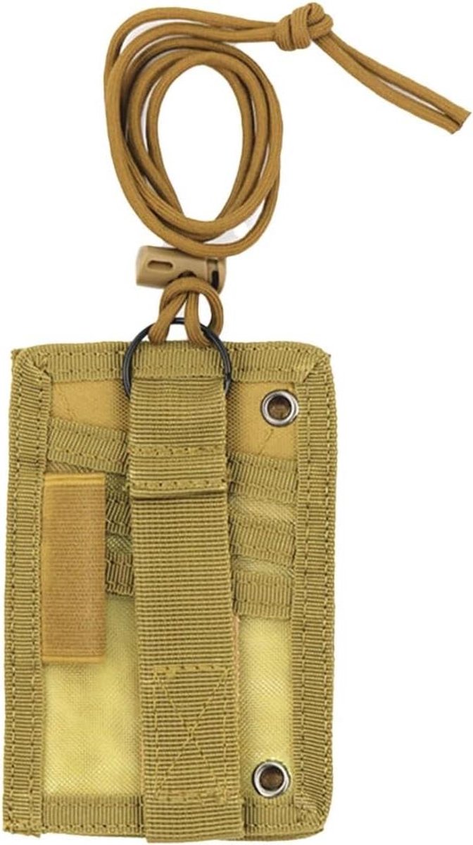 Kaarthouder Penhouder - ID Tas - Dagelijks Gebruik - 2-in-1 Flexibel - 13.5 x 9 cm - Bruin