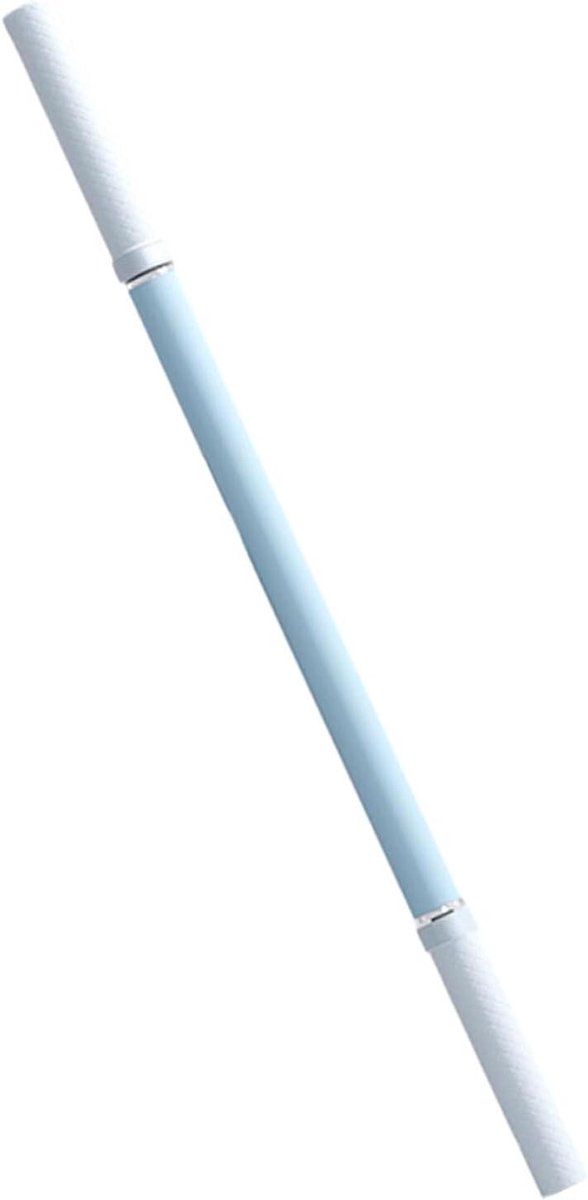 Yogastick voor stretchcorrectie - Fitnessstang - Flexibiliteit verbeteren - Ergonomisch gebogen rol - 45 cm - Blauw