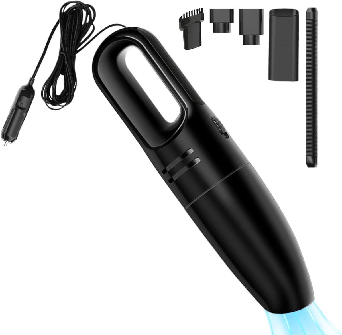 Draadloze Stofzuiger - Handstofzuiger Auto - Auto Interieur Reinigen - Krachtige 6000 Pa Zuigkracht - 33 cm Lengte - Zwart
