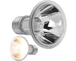 Reptielen Warmtelamp - UVA UVB Lamp - Terrarium Klimaat - Bevordert Calciumopname - 50 Watt - Transparant