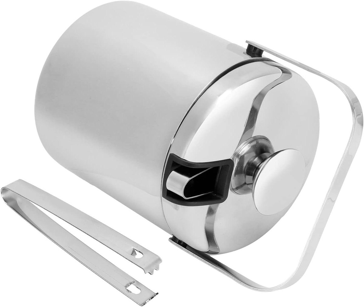 Ijsemmer - Koeler Vat - Drankjes Koelen - Dubbelwandig Geïsoleerd - 1300 Ml - Zilver