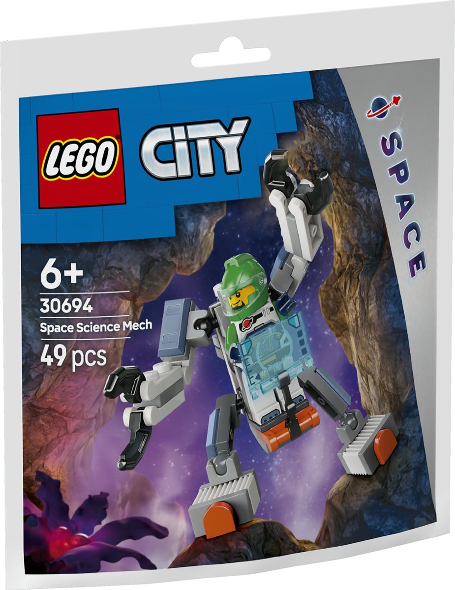 LEGO City Ruimtewetenschapsmecha: compacte ruimteset met astronaut thumbnail 6