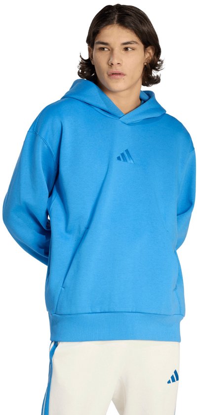 adidas Sweater Heren ALL SZN Fleece Hoodie Blauw - Maat L
