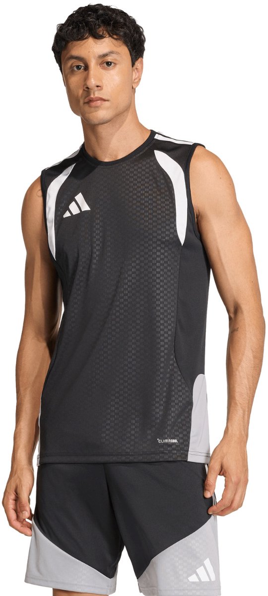 adidas T-shirt Heren Tiro 26 Competition Sleeveless Jersey Zwart - Maat XS